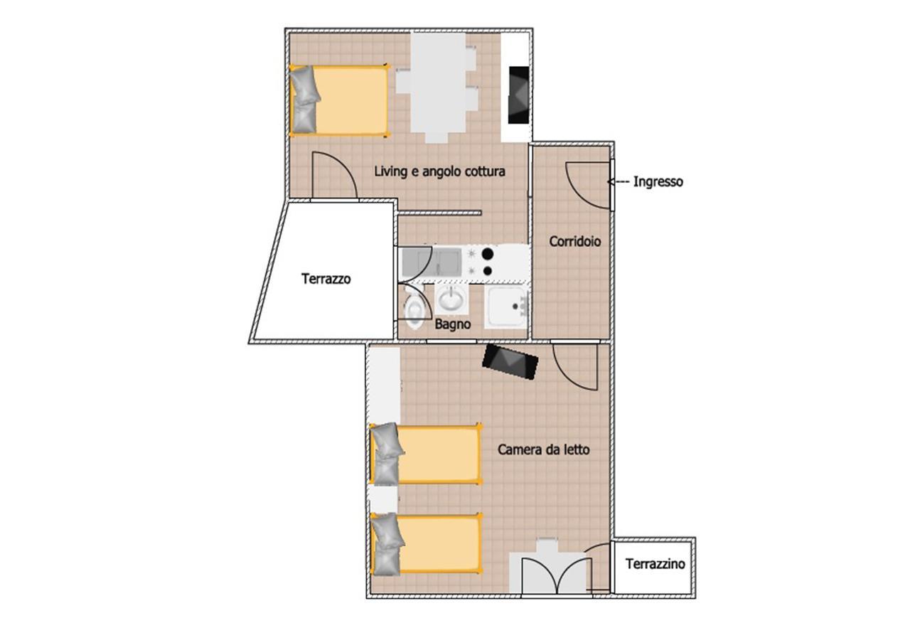 لوانو Residence Colibri Family & Bike الغرفة الصورة